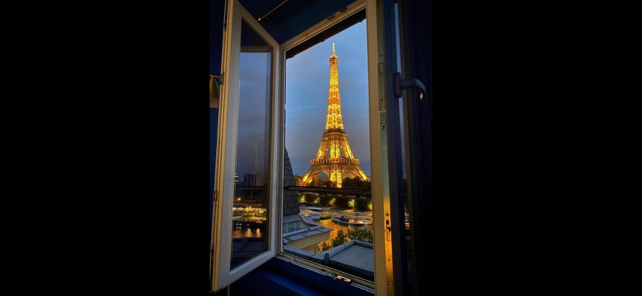 Eiffel Tower Romantic View Apartment Paris Exterior photo